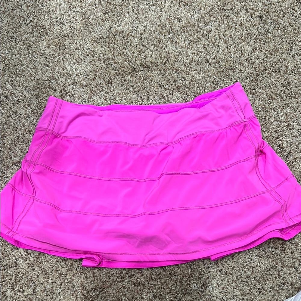 Lululemon Pace Rival skirt bright pink